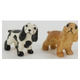 * 2 Cocker Spaniel Dog Figurines
