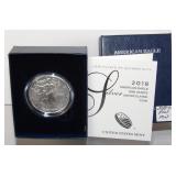 2018-W U.S. Silver Eagle ASE Uncirculated - West