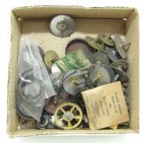 Box of Vintage Watch & Clock Parts - Some Unused