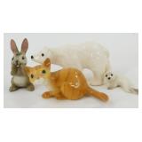 * Hagen-Renaker Cat, Bear, Seal & Bunny