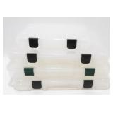 * Group of 4 Plastic Tackle Boxes