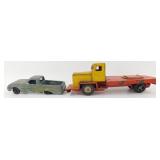 2 Vintage Metal Toy Trucks