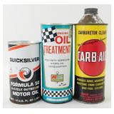 * Three Vintage Cans of Auto Additives