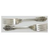 2 Antique Wallace Sterling Forks - 89 grams