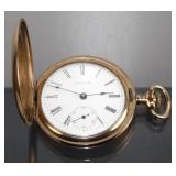 Waltham Gold Filled Hunter Pocket Watch Model