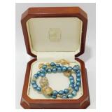 Imperial Pearl Syndicate Dyed Pearl Necklace &