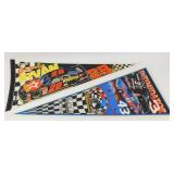 2 NASCAR Pennants - Ernie Irvan #28 & Dale