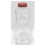 * Vintage Clear Glass Piggy Bank