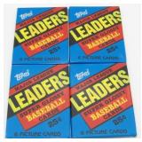 4 Sealed Packs of 1986 Topps Leaders Super Glossy