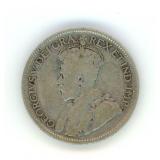 1927 Canada Quarter 80% Silver 5.69-Grams