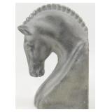 Cast Aluminum Horse Head Book End