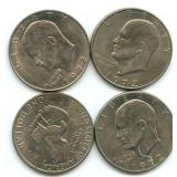 (4) Eisenhower Dollars: (2)1972 and (2)1972-D