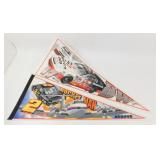 2 NASCAR Pennants - Rusty Wallace #2 & Darrell