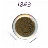 1863 Indian Head Cent