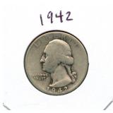 1942 Washington Silver Quarter