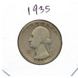1935 Washington Silver Quarter