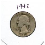 1942 Washington Silver Quarter