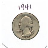 1941 Washington Silver Quarter