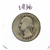 1936 Washington Silver Quarter