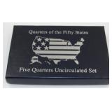 2001 Five Quarters Uncirculated Set