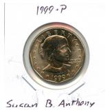 1999-P Susan B. Anthony Dollar