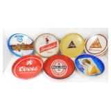 * 7 Old Beer Serving Trays - Excellent Condition
