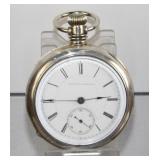 Illinois Coin Silver Pocket Watch Model 3, Grade