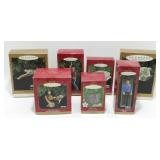 * Seven Star Trek Vintage Christmas Ornaments in