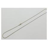Vintage Sterling Silver Chain Necklace