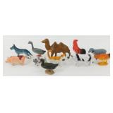 11 Vintage Miniature Farm Animals