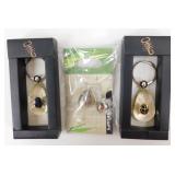 Beetles - 2 Keychains & a Pair of Earrings