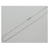 Sterling Silver Box Chain Necklace - Italy