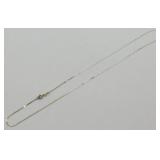 Sterling Silver Herringbone Chain Necklace