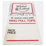 Vintage White Label Beer (Minneapolis) Cardboard