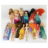 14 Barbie Sized Mixed Dolls
