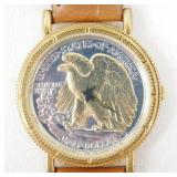 Genuine Walking Liberty Half Dollar Menï¿½s Watch -