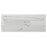 Sterling Silver Chains - 12.9 grams Total Weight