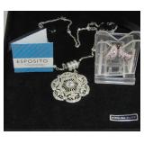 Esposito Diamonique Sterling Silver 17" Necklace