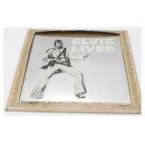 * Elvis Lives Mirror - 12-3/8" x 12-1/2"