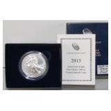 2013-W U.S. Silver Eagle ASE Uncirculated - West
