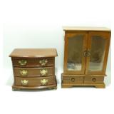 * 2 Wood Jewelry Boxes