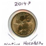 2014-P Native Hospitality Native American Dollar