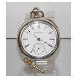 Rockford Watch Case Coin Silver Key Wind Pocket