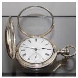Illinois Watch Co. Coin Silver Hunter Pocket