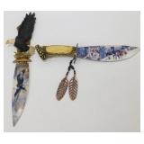 Eagle & Wolf Collectors Knives - 12" Long