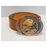 Leather Belt & Buckle - Size 40