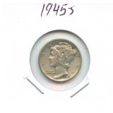 1945-S Mercury Silver Dime