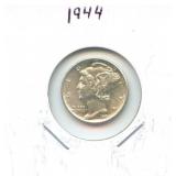 1944 Mercury Silver Dime