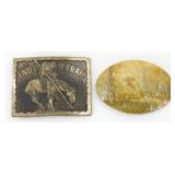 2 Belt Buckles