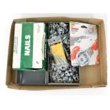 * Group of Nails, Screws, Wire Rope Clamps, Etc.